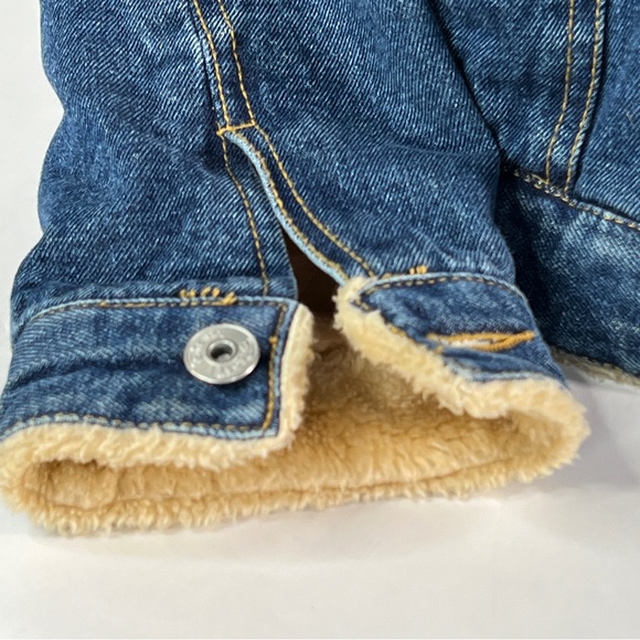 Disney Tinkerbell Denim Jean Jacket Faux Fur Lined Women's Embroidered MED VTG - Picture 14 of 17